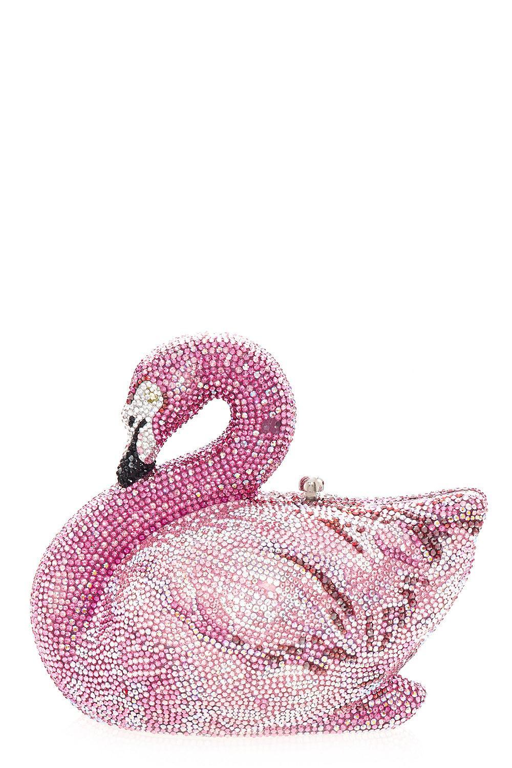 Swan Flamingo Bag-PINK-O/S-HANDBAGEVENING-JUDITH LEIBER