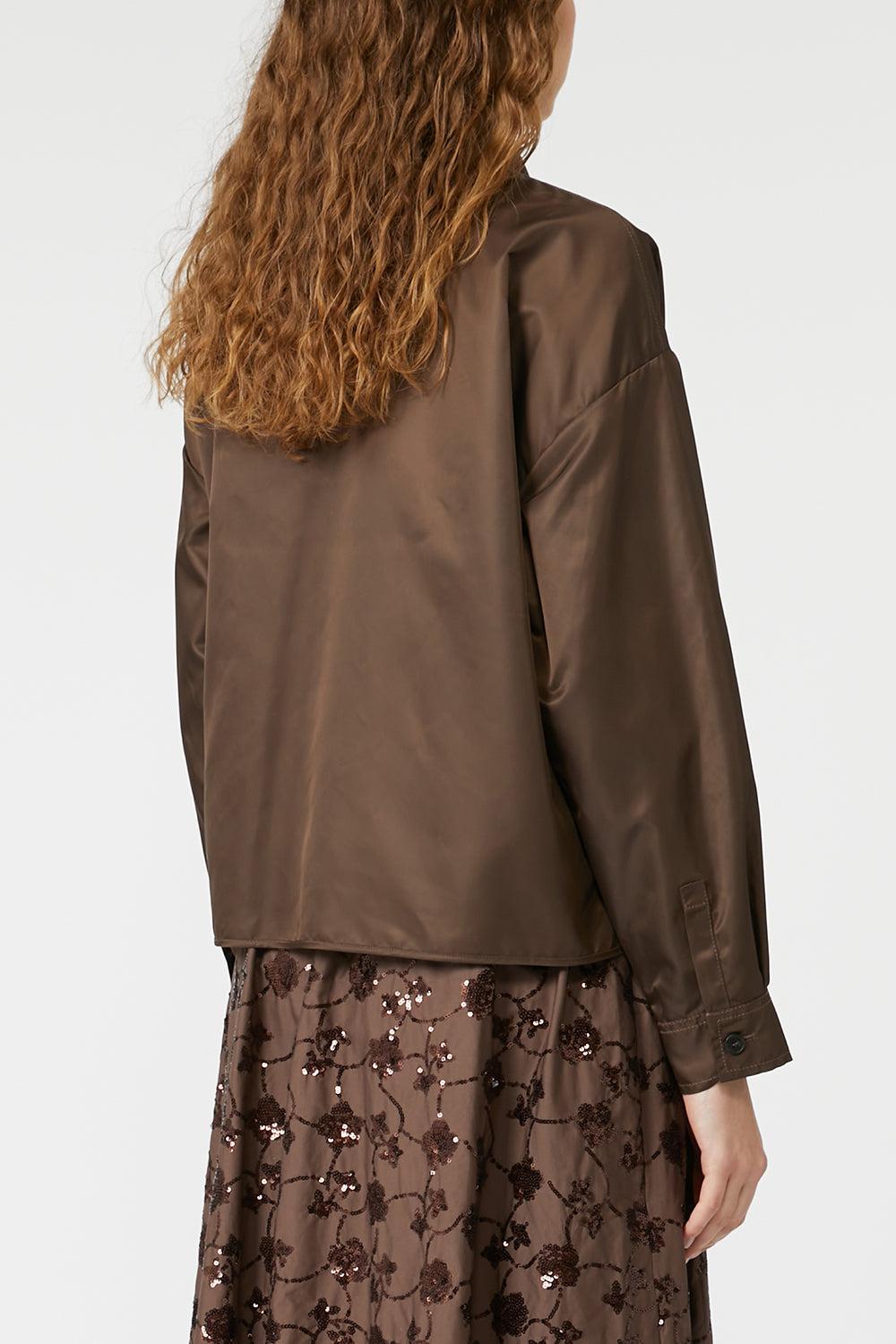 Vivettta Raincoat-CHOCOLATE-4-CLOTHINGJACKETCASUAL-MAX MARA