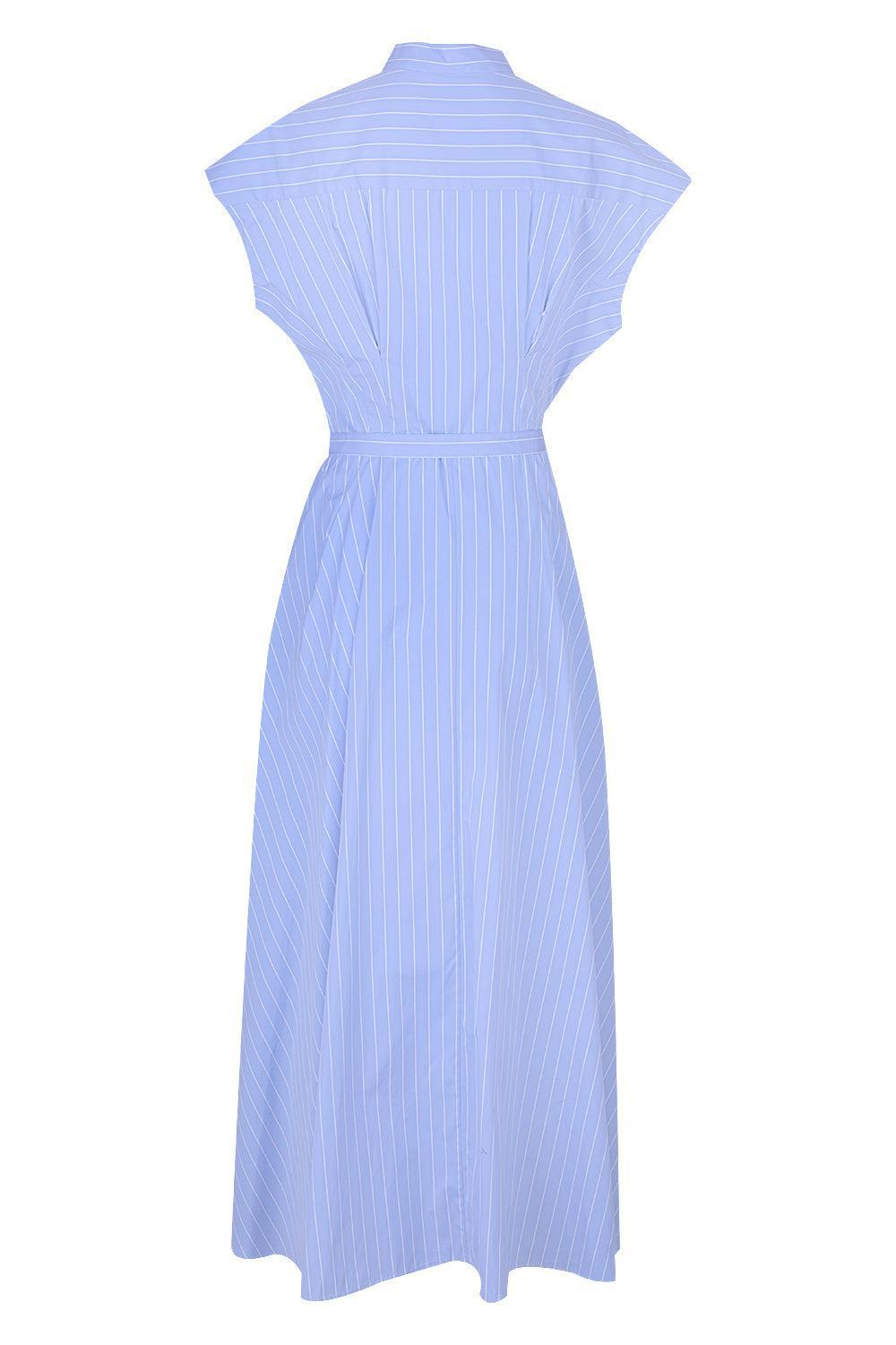 Dejeuner Dress-PBLUWHT-4-CLOTHINGDRESSCASUAL-ADAM LIPPES