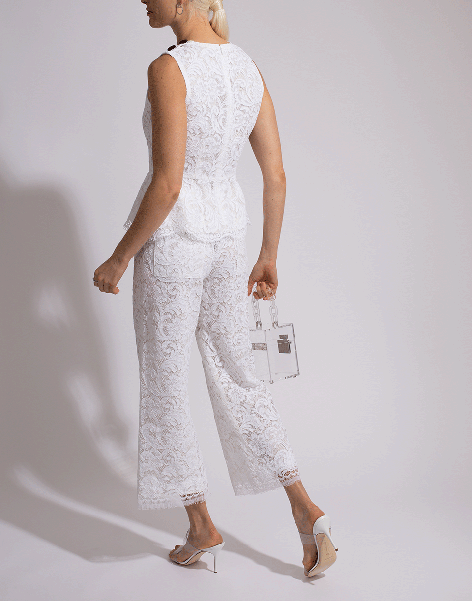 ADAM LIPPES-Corded Lace Cropped Pant-