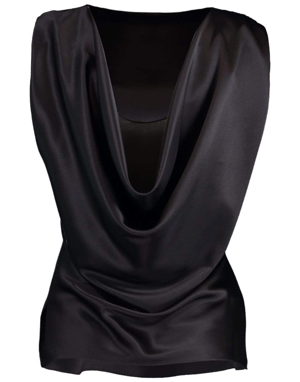 ADAM LIPPES-Cowl Back Shell Top-