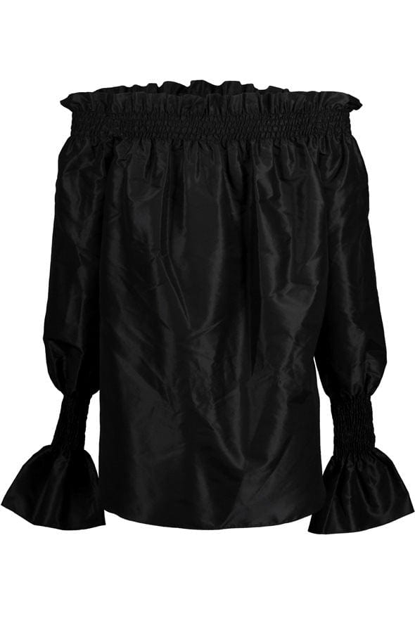 ADAM LIPPES-Off The Shoulder Top - Black-