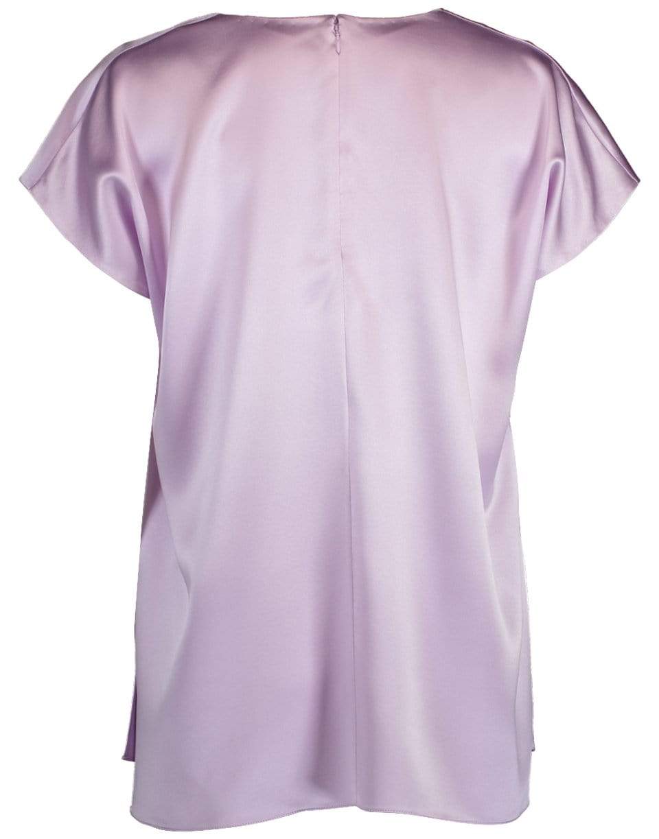 ADAM LIPPES-Lavender Cowl Neck Top-