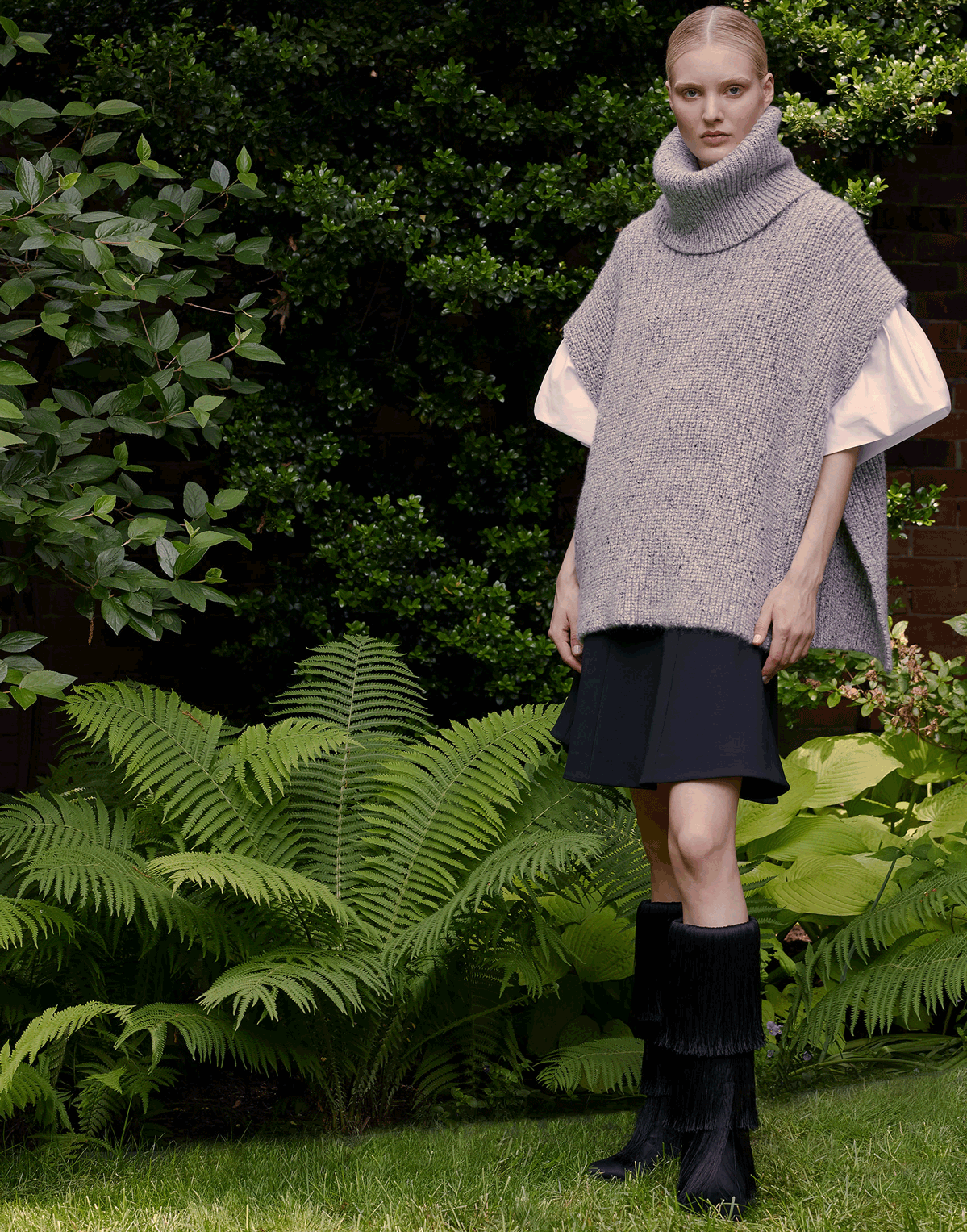 ADAM LIPPES-Flutter Sleeve Poplin Top-