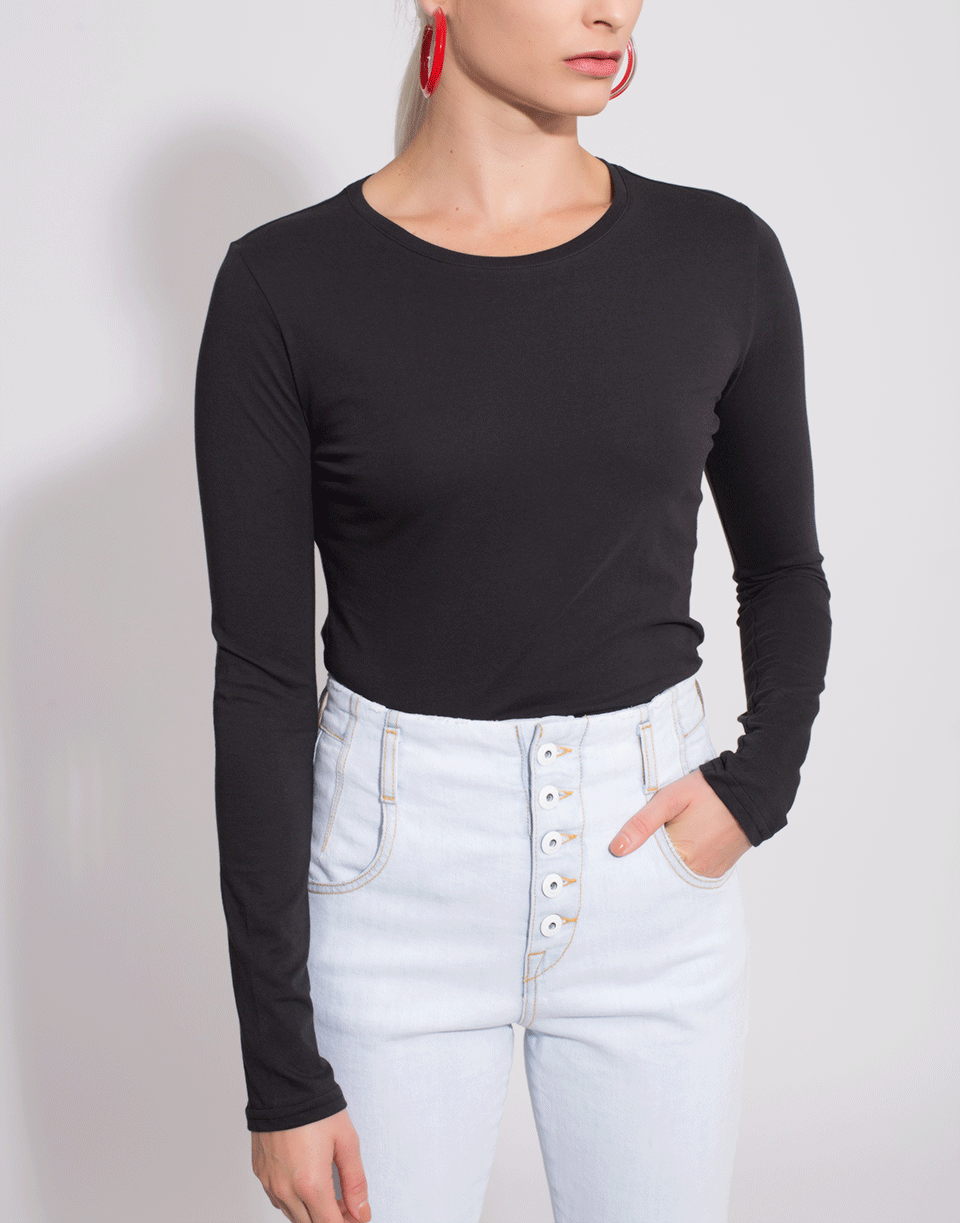 ADAM LIPPES-Cotton Crewneck T-Shirt-