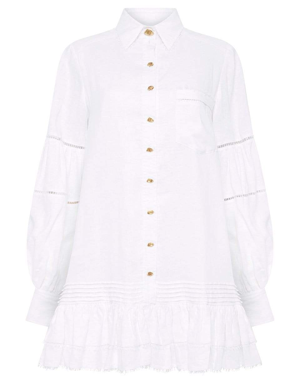 knee length dresses for ladies Lotus Linen Shirt Dress