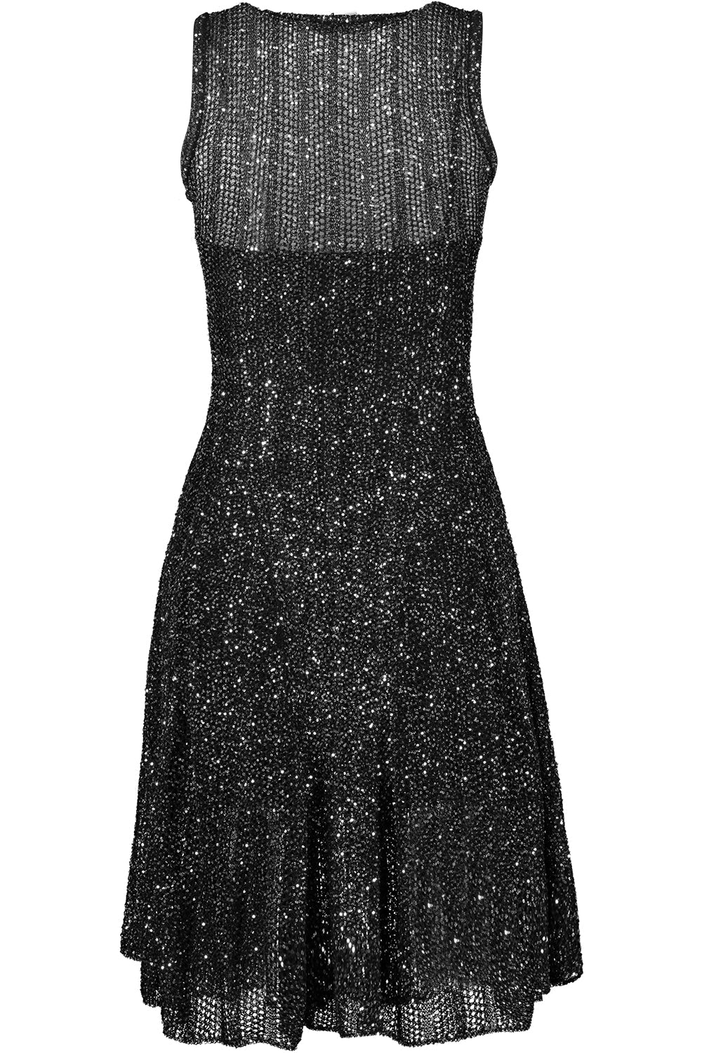 Sequined Mini Dress-NOIRARGN-38-CLOTHINGDRESSCOCKTAIL-ALAÏA
