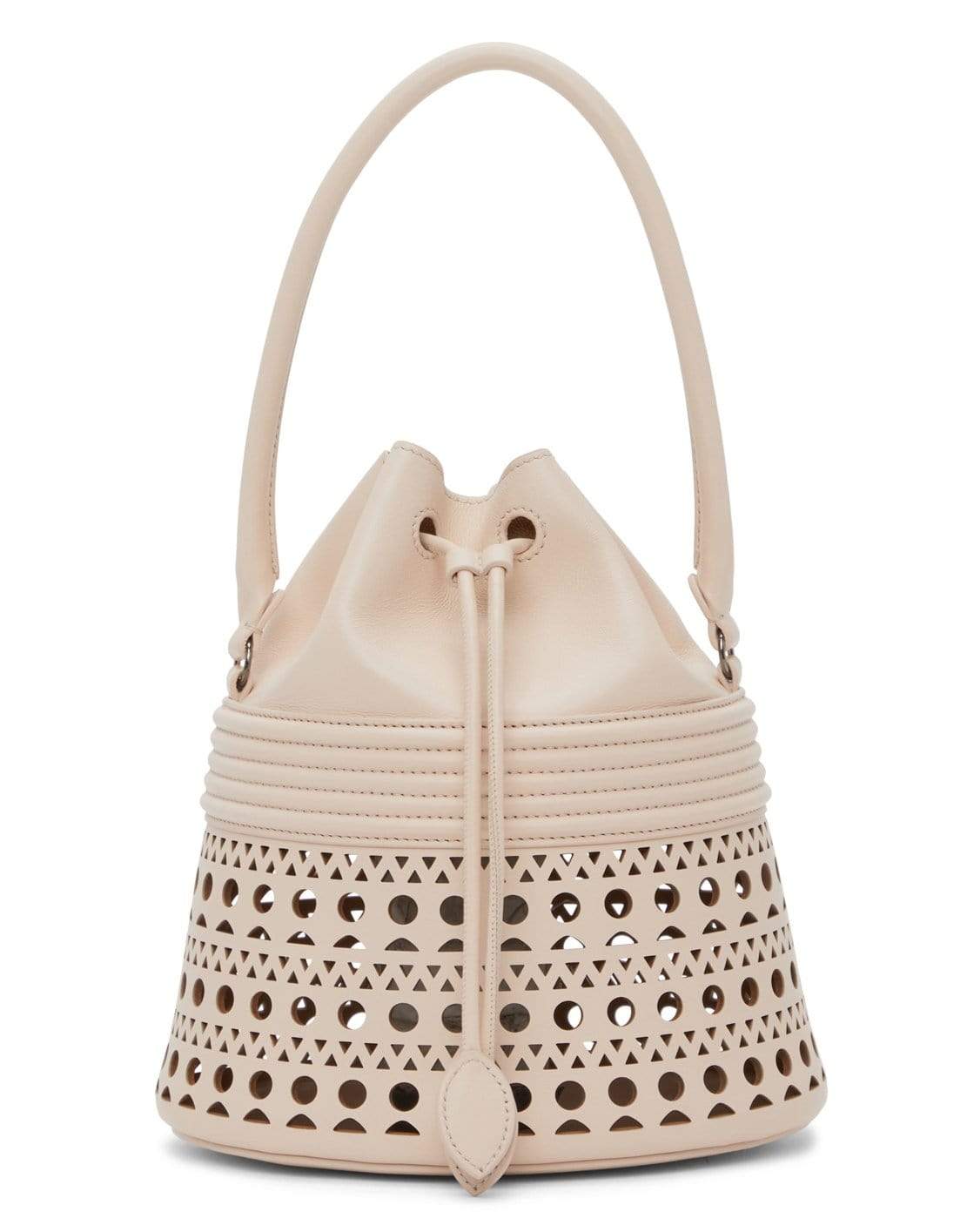 ALAÏA-Bucket Corset Nappa Bag-OPTICWHT