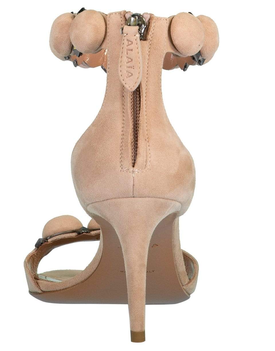 ALAÏA-Suede Bombe Sandals-