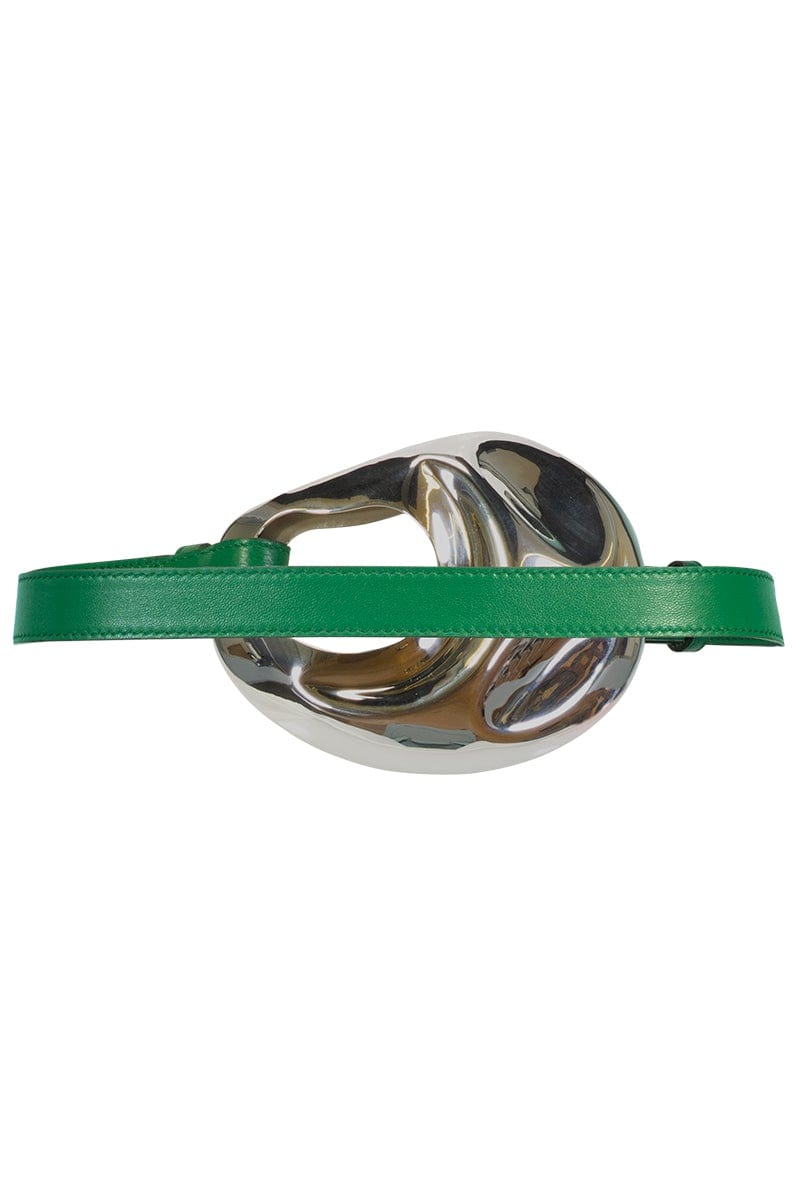 ALEJANDRA ALONSO ROJAS-Leather Belt - Kelly Green-