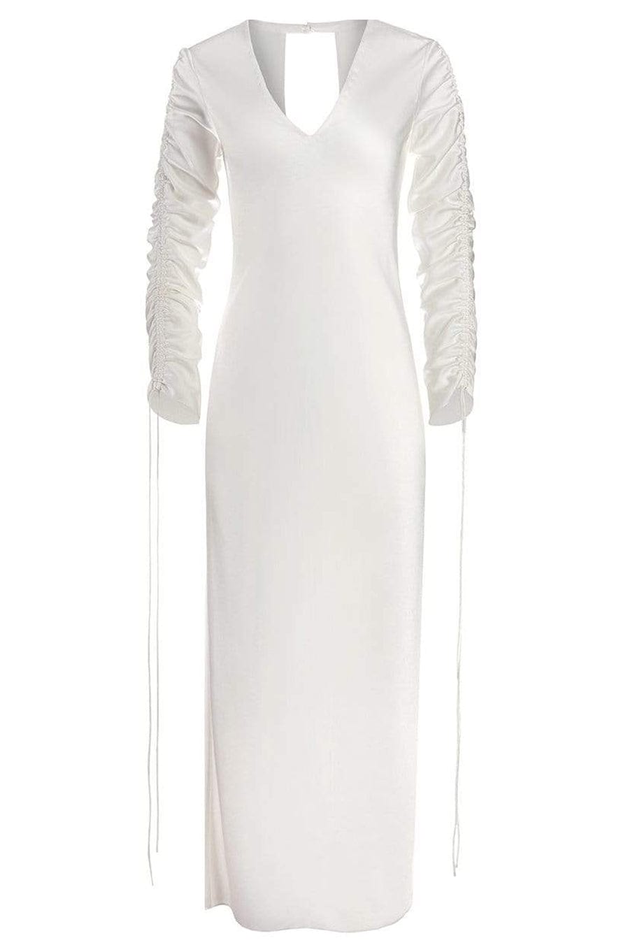 ALEJANDRA ALONSO ROJAS: Kim K V-Neck Long Sleeve Dress ALEJANDRA ALONSO ROJAS: Kim K V-Neck Long Sleeve Dress