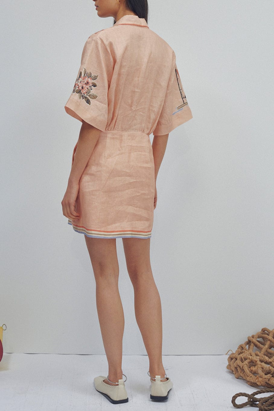 ALEMAIS-Marina Mini Shirtdress-