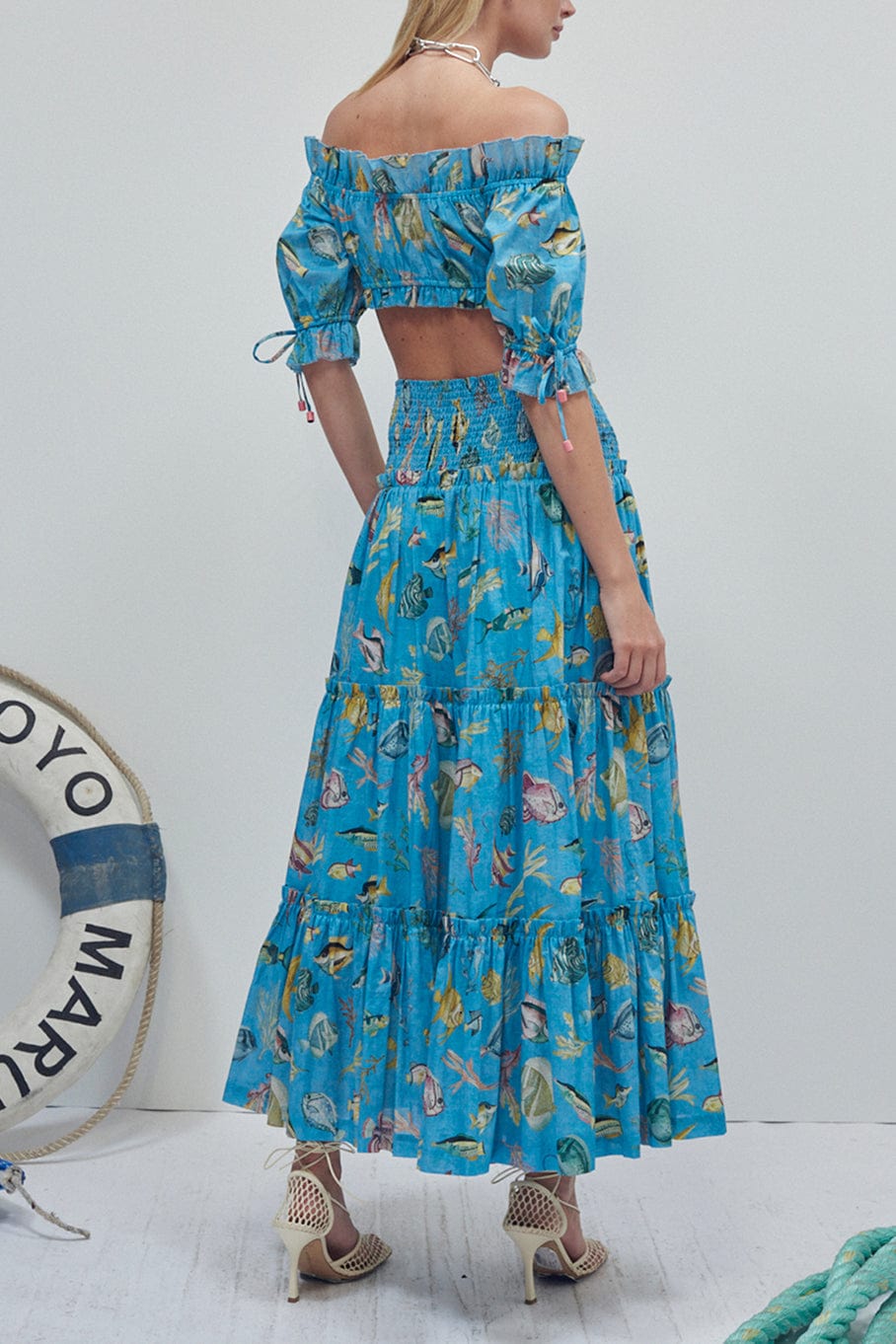 ALEMAIS-Otto Midi Skirt-