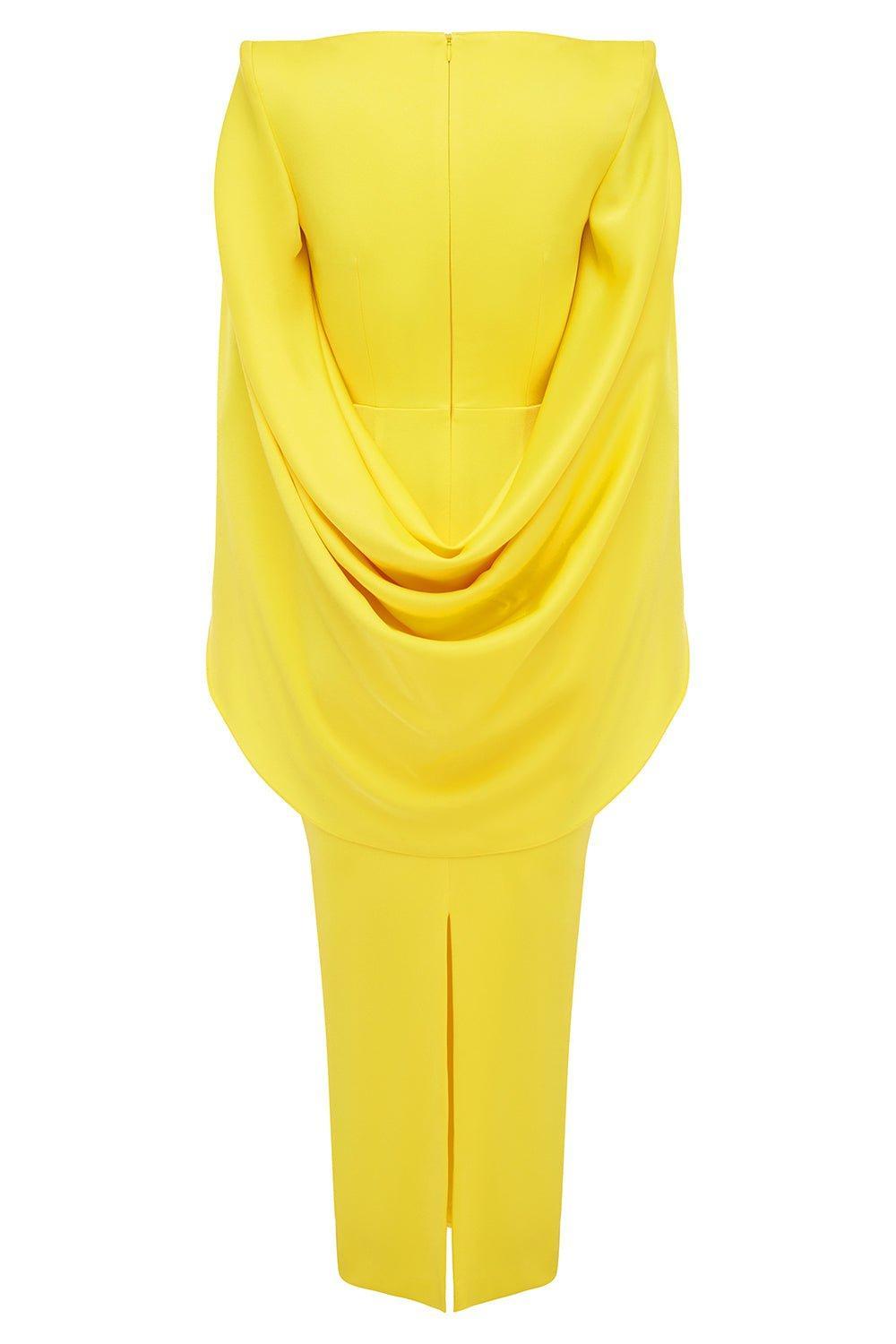 ALEX PERRY-Portrait Cape Dress-