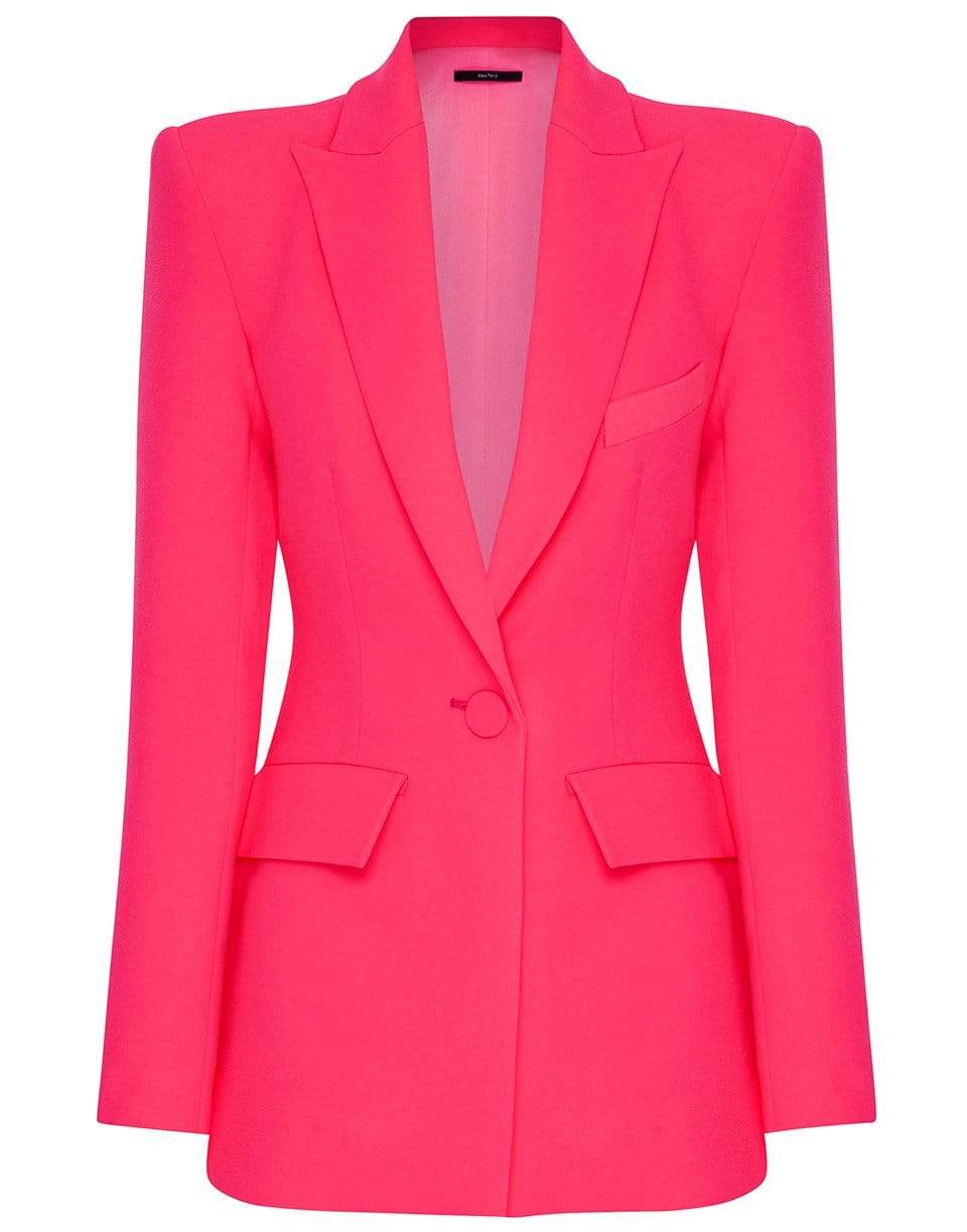 Carter One Button Stretch Crepe Blazer ALEX PERRY – Marissa