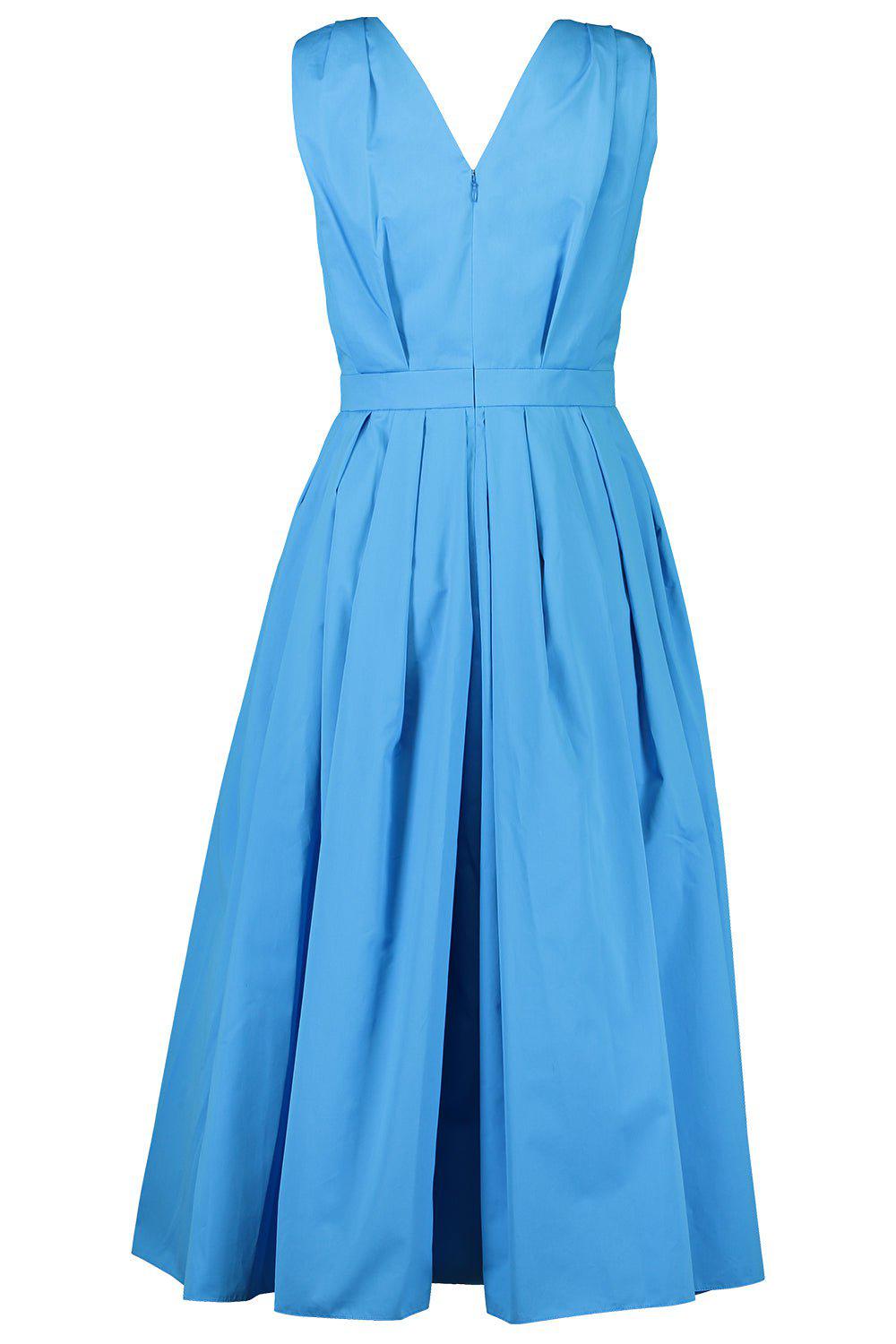 ALEXANDER MCQUEEN-Sleeveless Midi Day Dress-