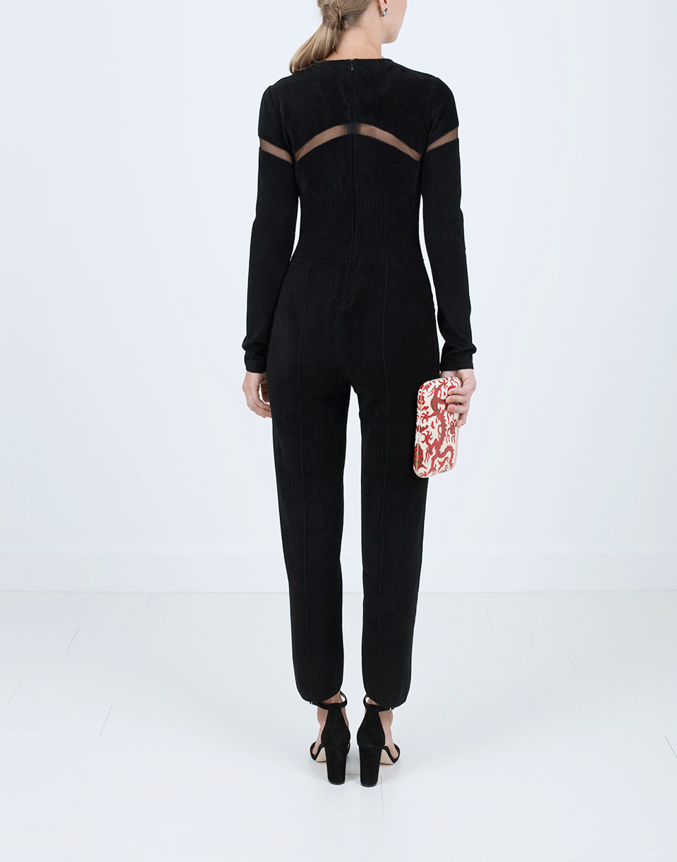 ALEXANDER MCQUEEN-All-In-One Jumpsuit-BLACK
