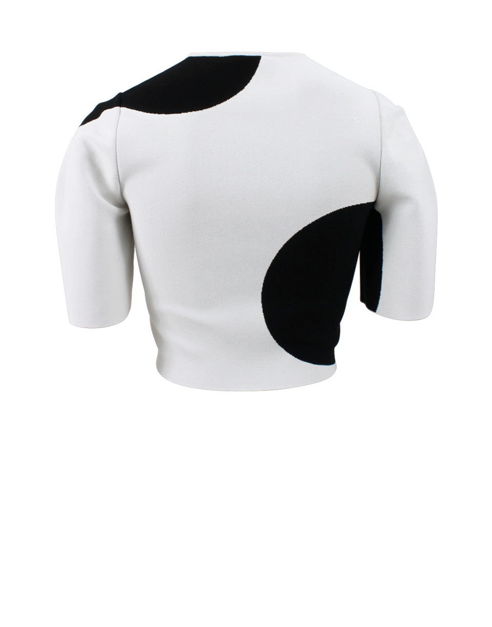 ALEXANDER MCQUEEN-Bell Sleeve Crop Top-