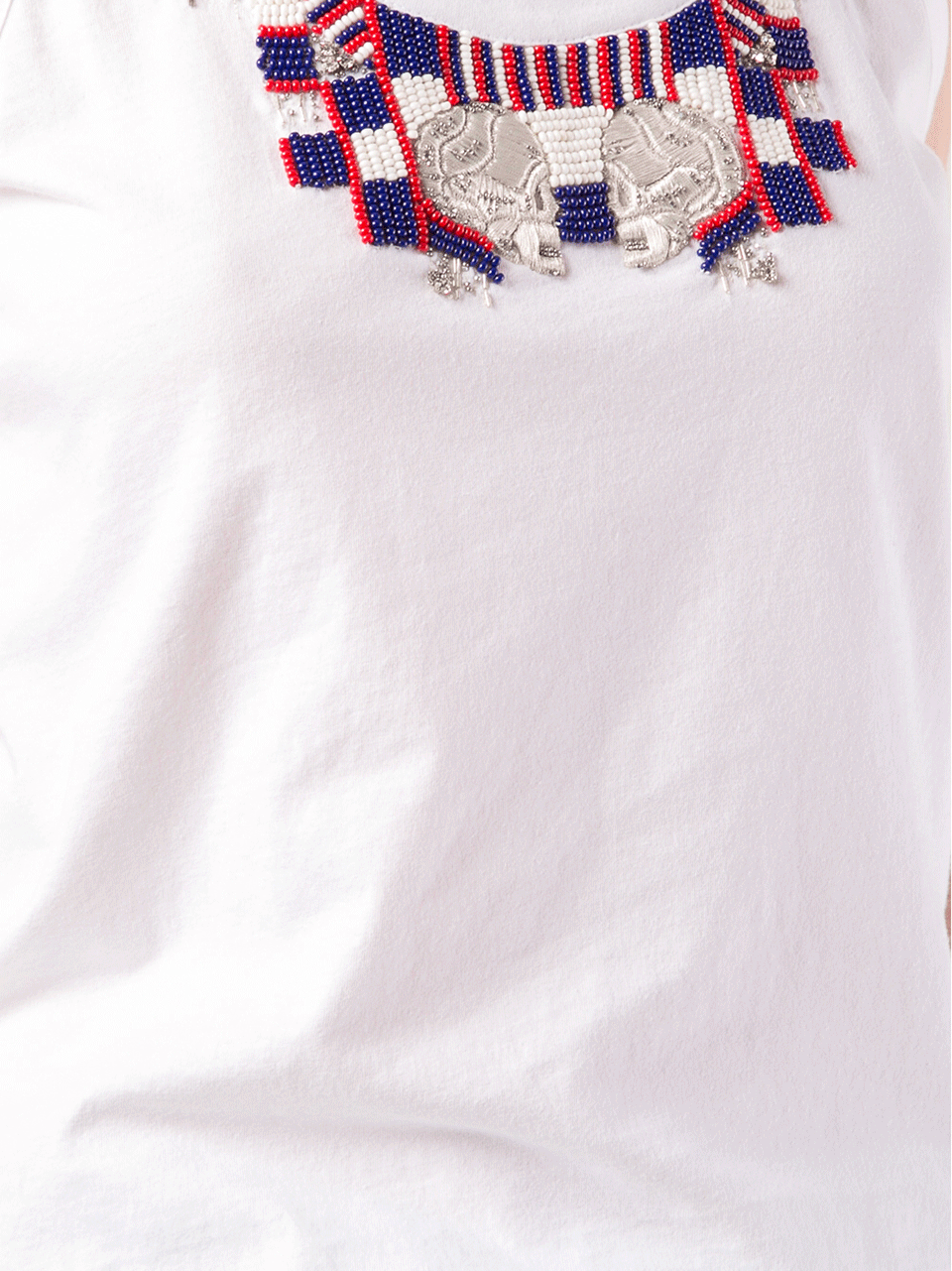 ALEXANDER MCQUEEN-Embroidered Racerback Tank-