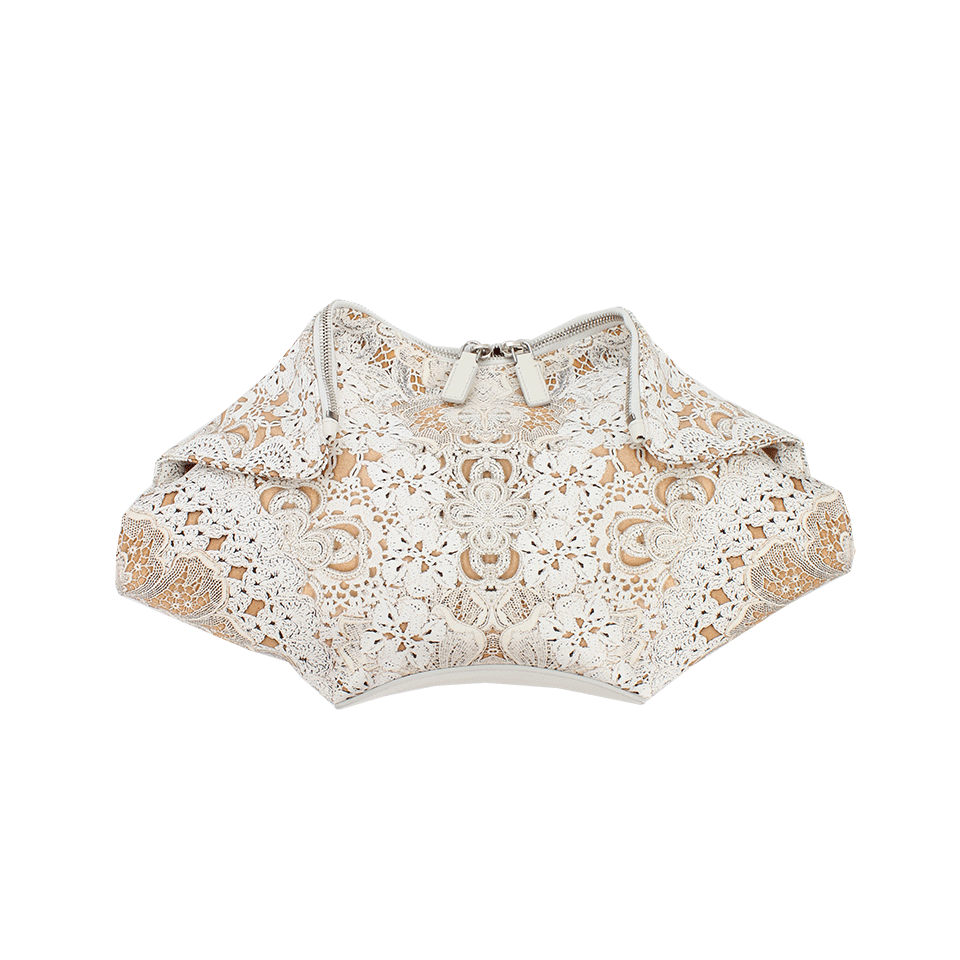 ALEXANDER MCQUEEN-De Manta Clutch-IVRY/CRM