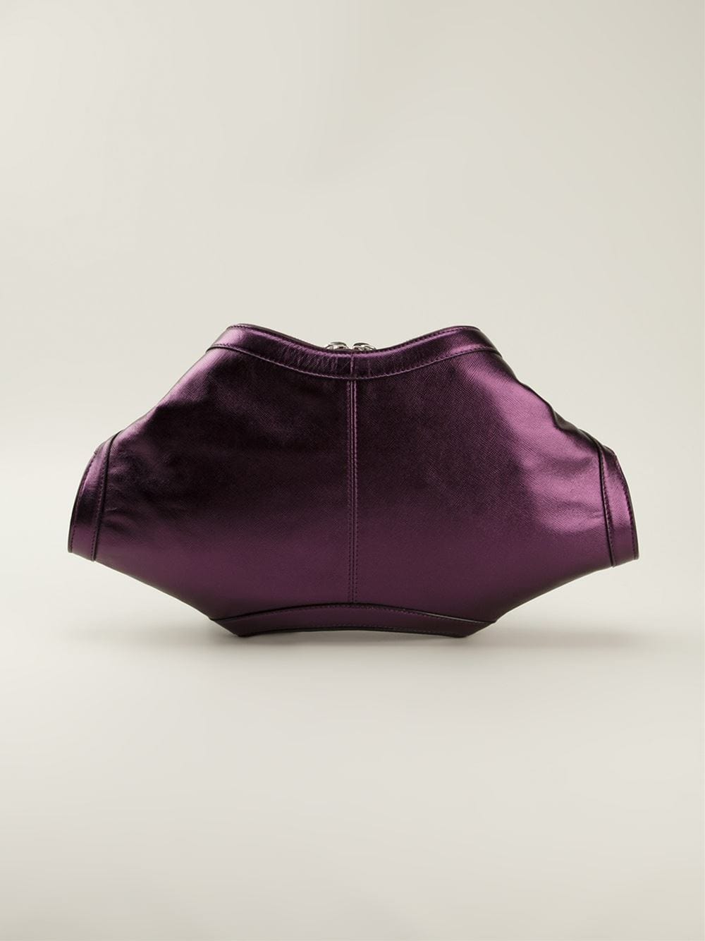 ALEXANDER MCQUEEN-De Manta Clutch-PURPLE
