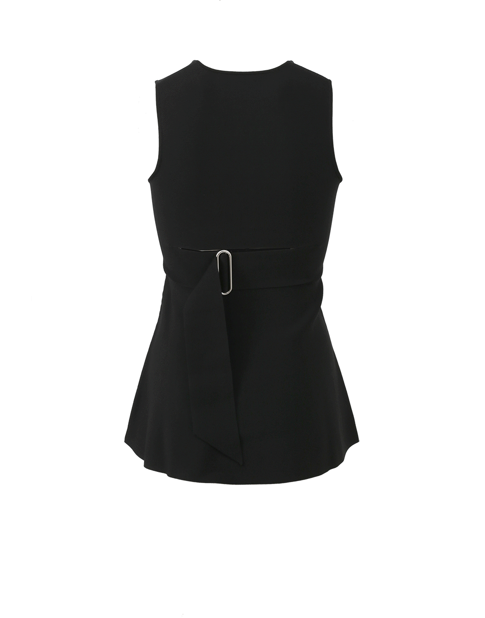 ALEXANDER WANG-Peplum Top With Belt-