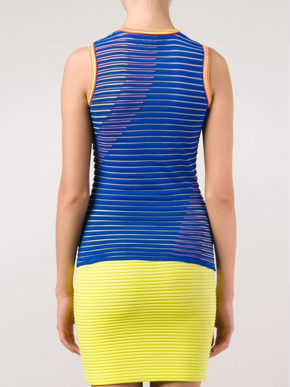 ALEXANDER WANG-Twisted Graphic Stripe Tank-