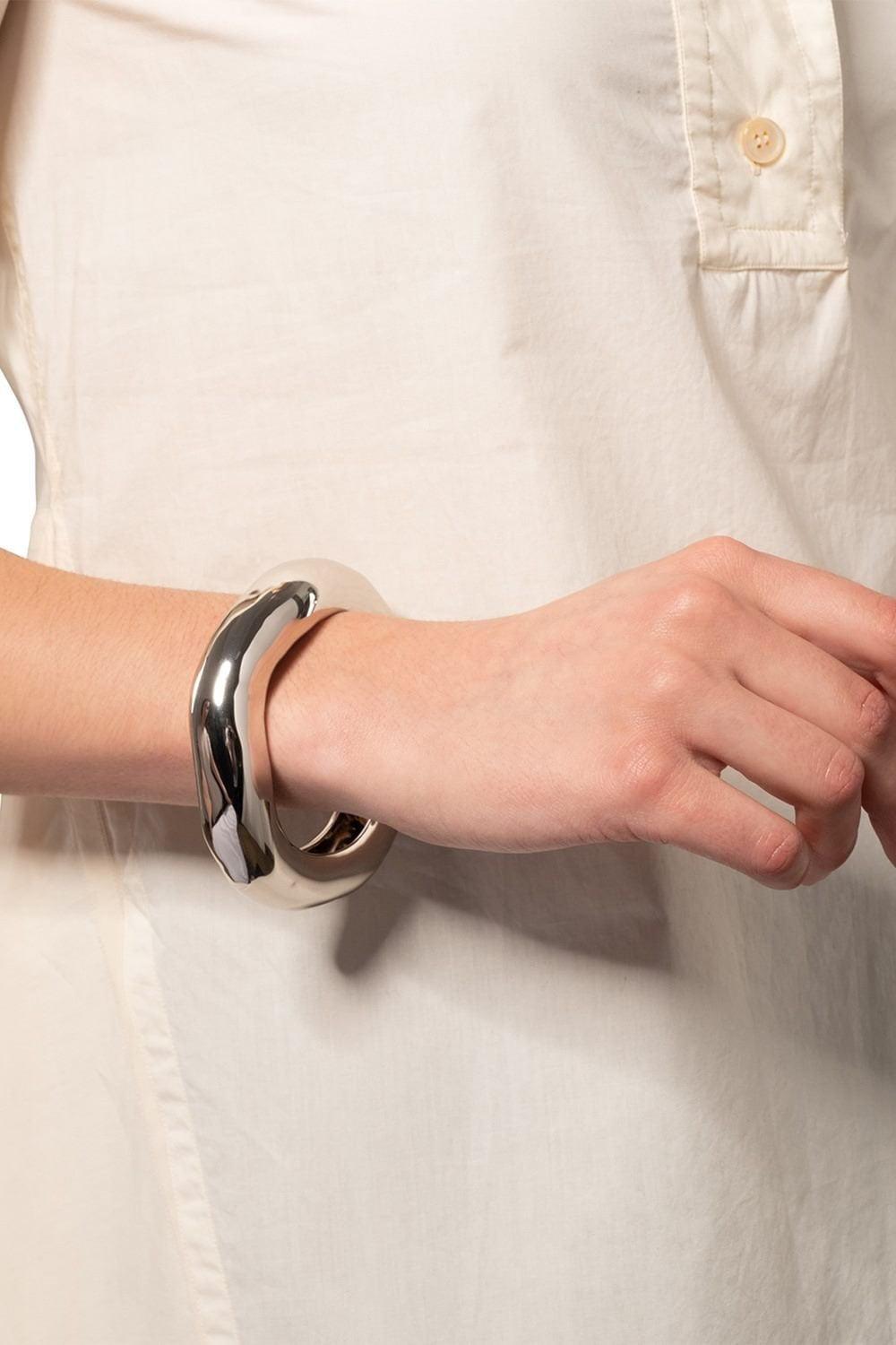 Large Molten Hinge Cuff Bracelet-SILVER-SML-JEWELRYBOUTIQUEBRACELET O-ALEXIS BITTAR