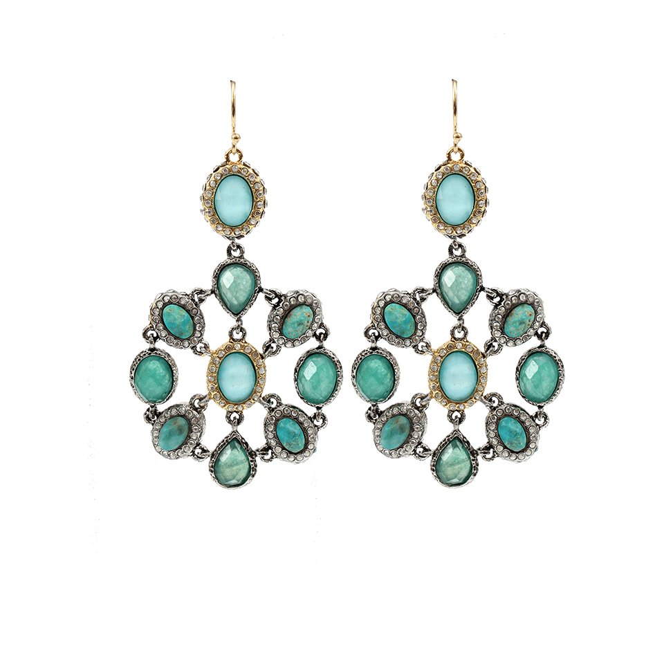 ALEXIS BITTAR-Mosaic Wire Earrings-GOLD