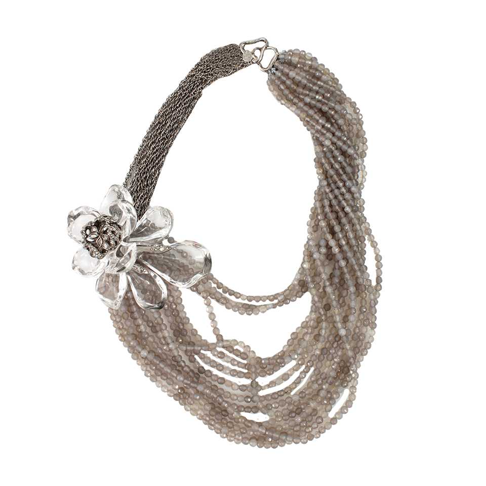 ALEXIS BITTAR-Marquis Magnolia Necklace-CRYSTAL