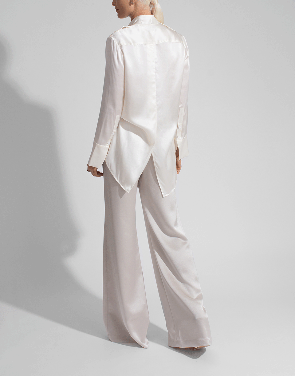 ALEXIS-Aleski Silk Button Blouse-