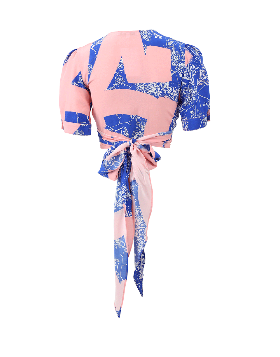 ALEXIS-Noly Wrap Crop Top-