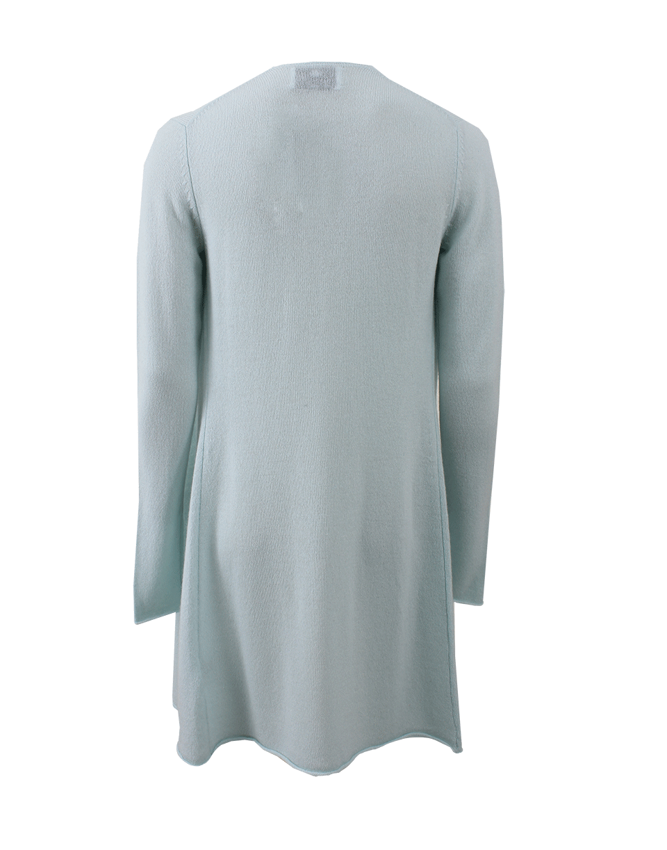 ALLUDE-Long Open Drape Cardigan-