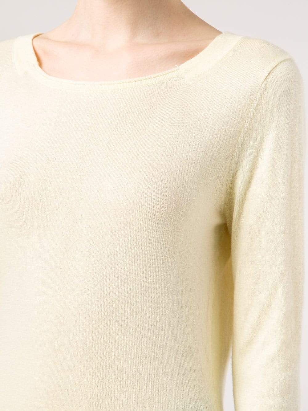 ALLUDE-Cotton Cashmere Pullover-