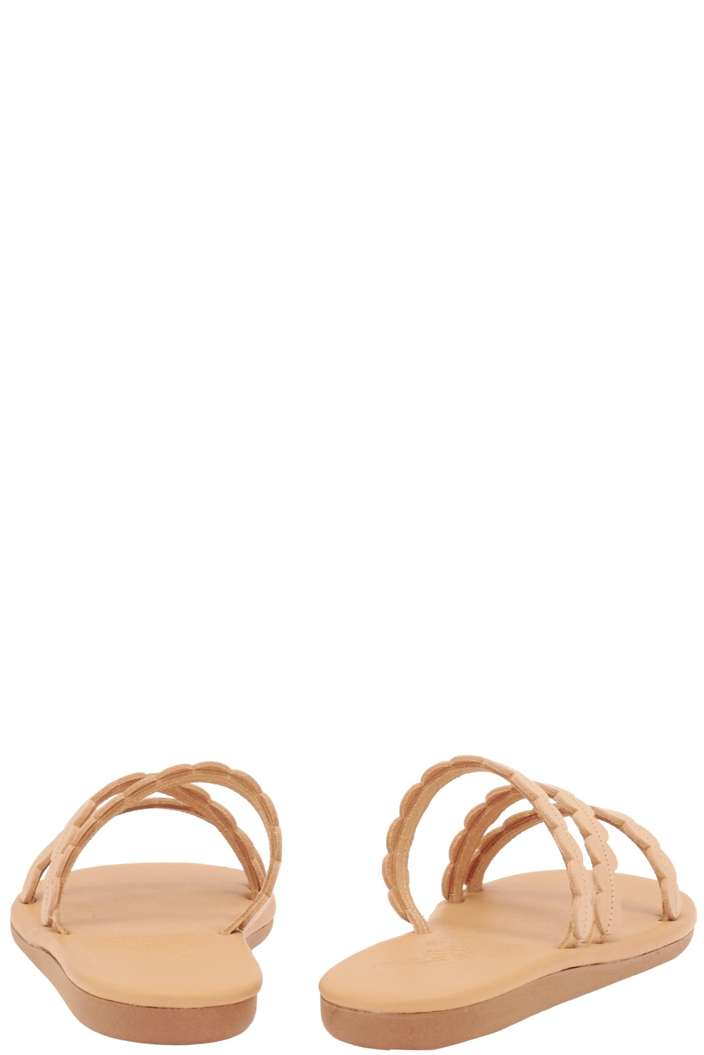 ANCIENT GREEK SANDALS-Oceanis Scallop Flat Sandal-