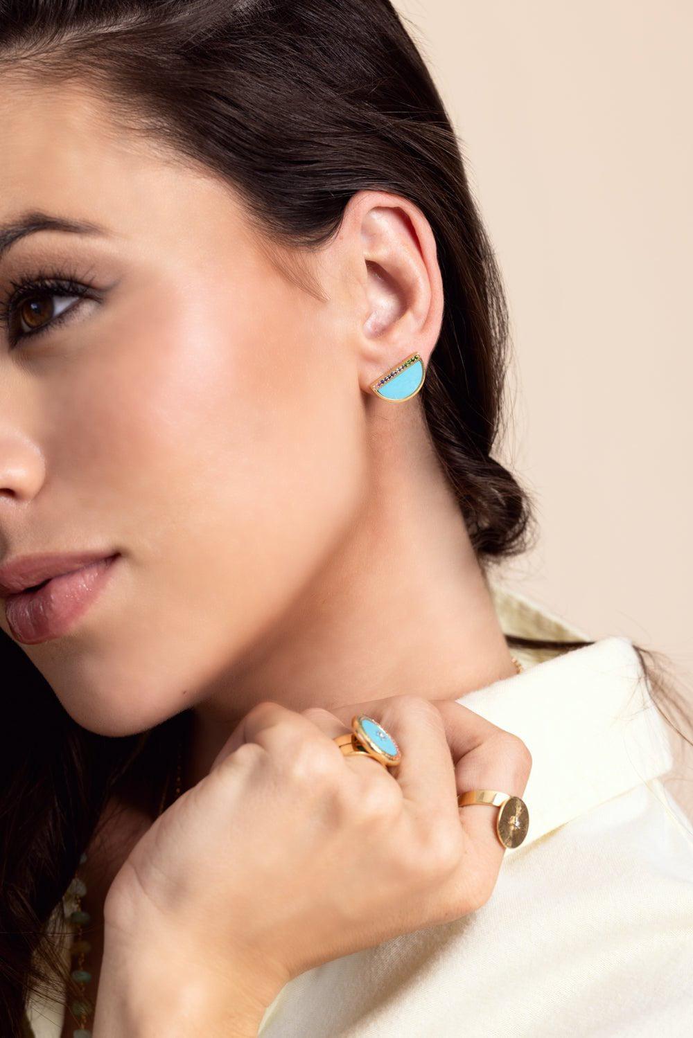 ANNA MACCIERI ROSSI-Ora Rainbow Mini Ring-YELLOW GOLD