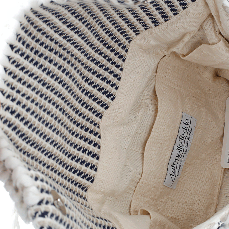 ANTONELLO-Suni Quadri Clutch-ECRU