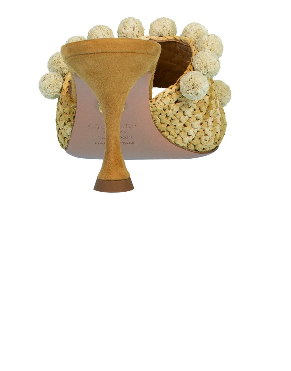 AQUAZZURA-Sweet Honey Woven Slide-