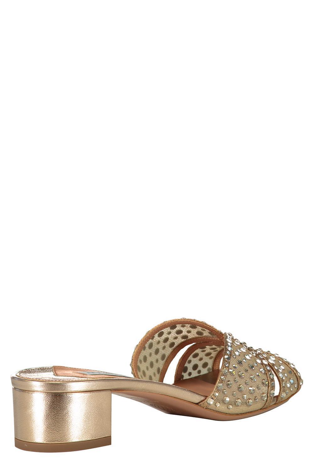 Crystal Lover Mule 35-LT COPPR-37-SHOEMULE-AQUAZZURA