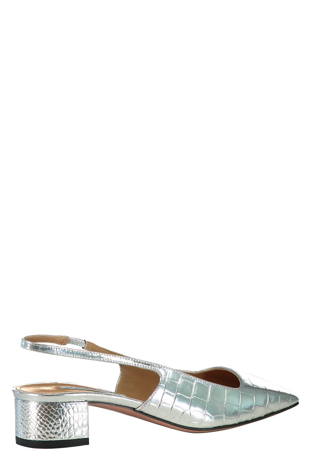 AQUAZZURA-Ginza Slingback Pump - Silver-