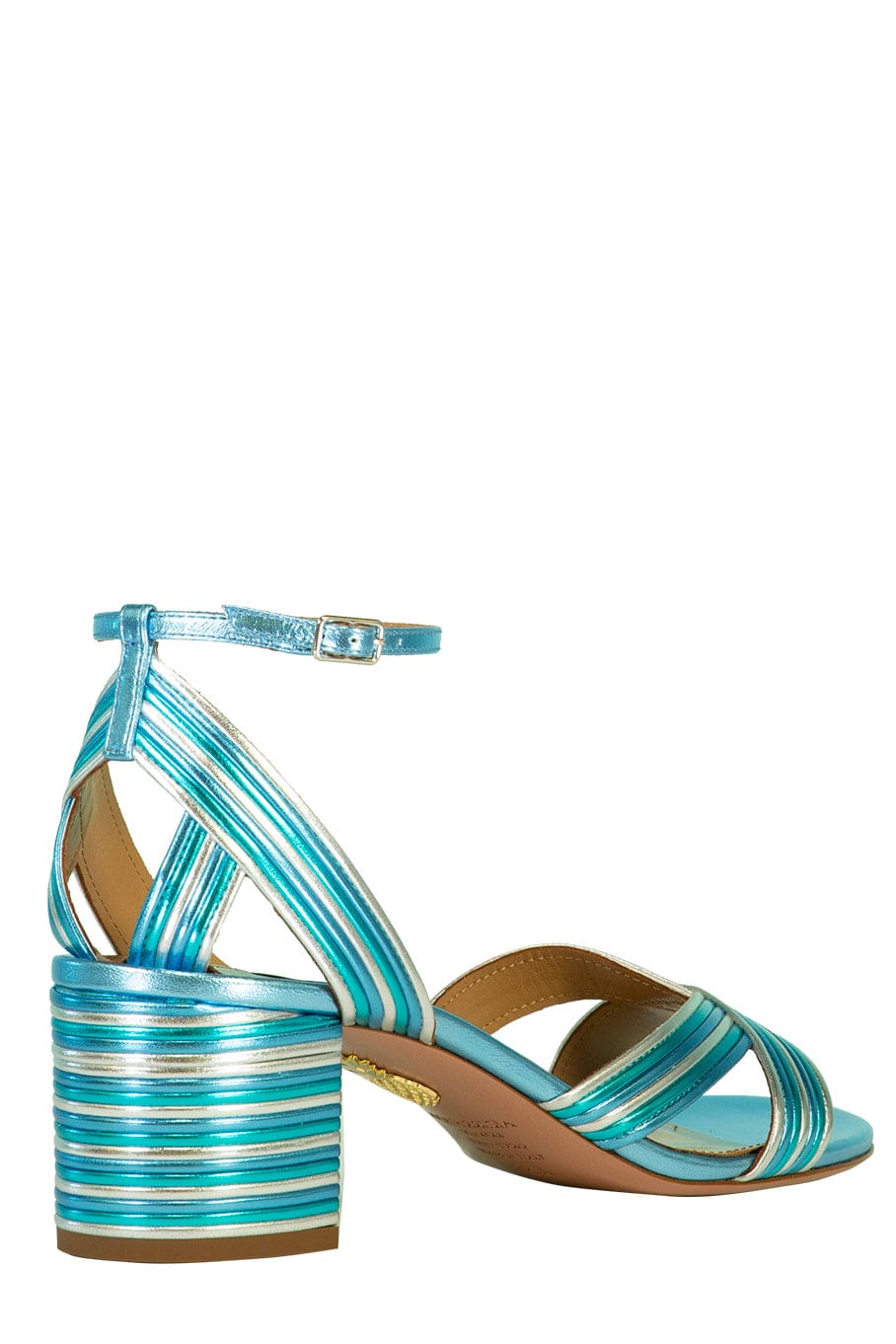 AQUAZZURA-Ari Sandal - Silver Aqua-