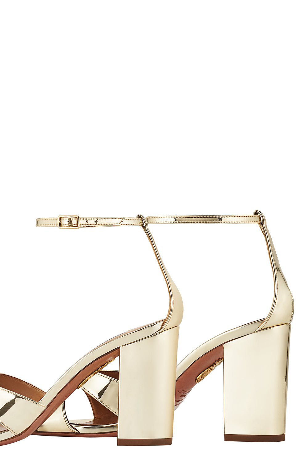 AQUAZZURA-Divine Sandal - Soft Gold-
