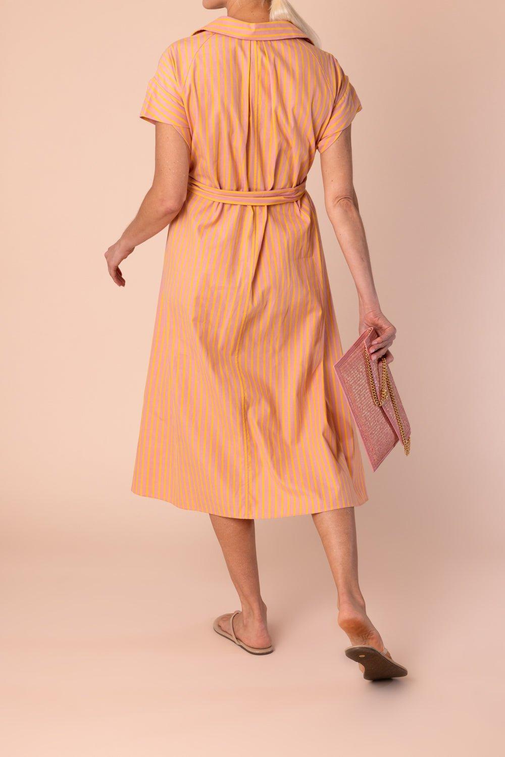 ASPESI-Short Sleeve Midi Dress-