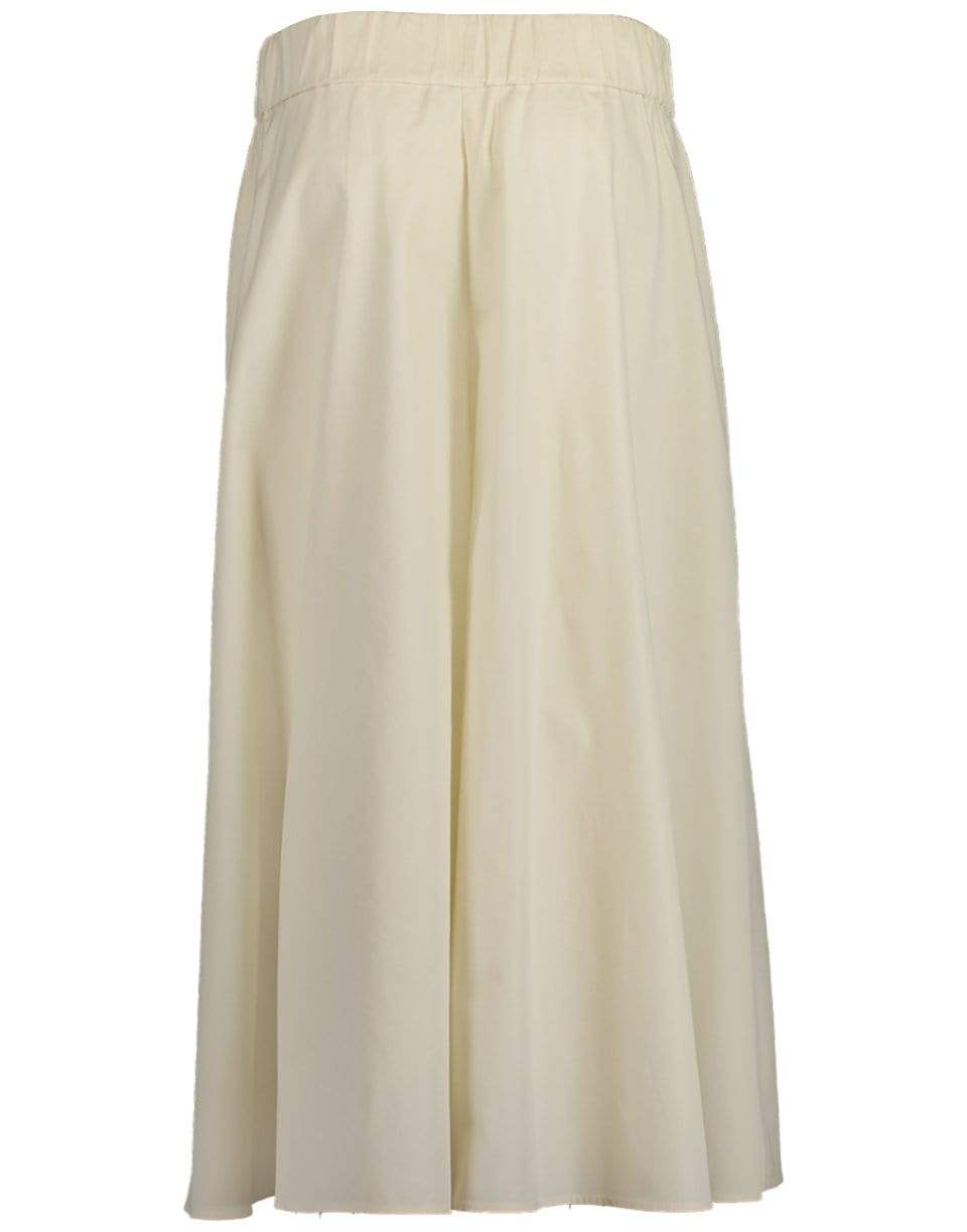 ASPESI-Elastic Wide Leg Skirt Pant-
