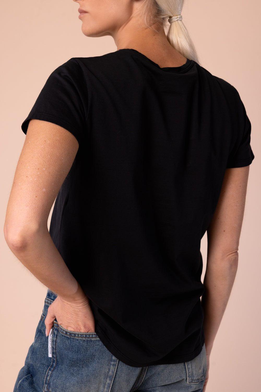 ASPESI-Crew Neck Tee - Black-