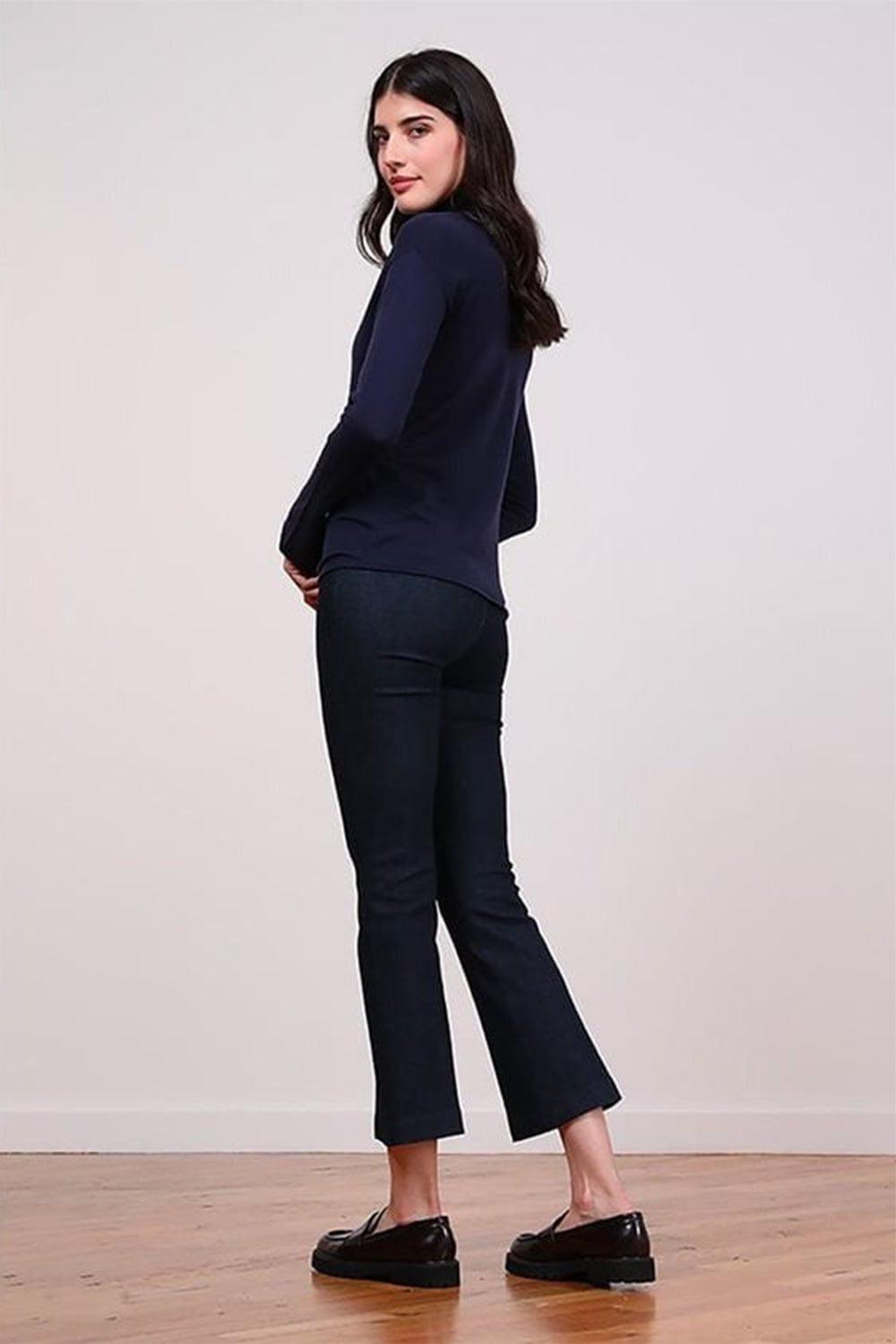 AVENUE MONTAIGNE-Leo Flare Pant - Dark Denim-