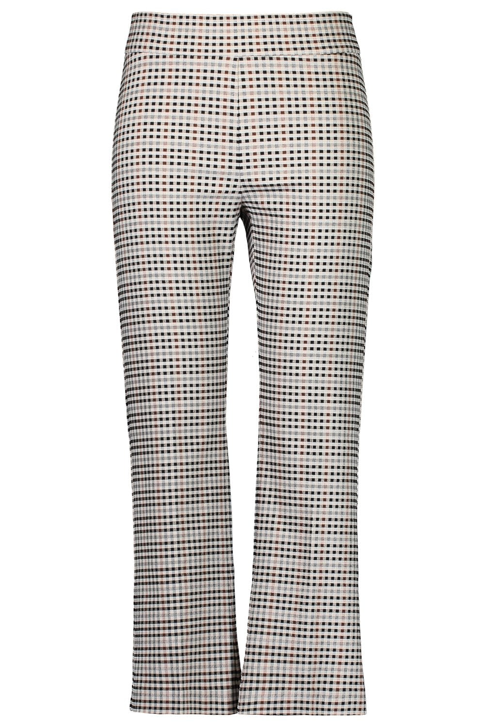Leo Crop Flare Pant - Check