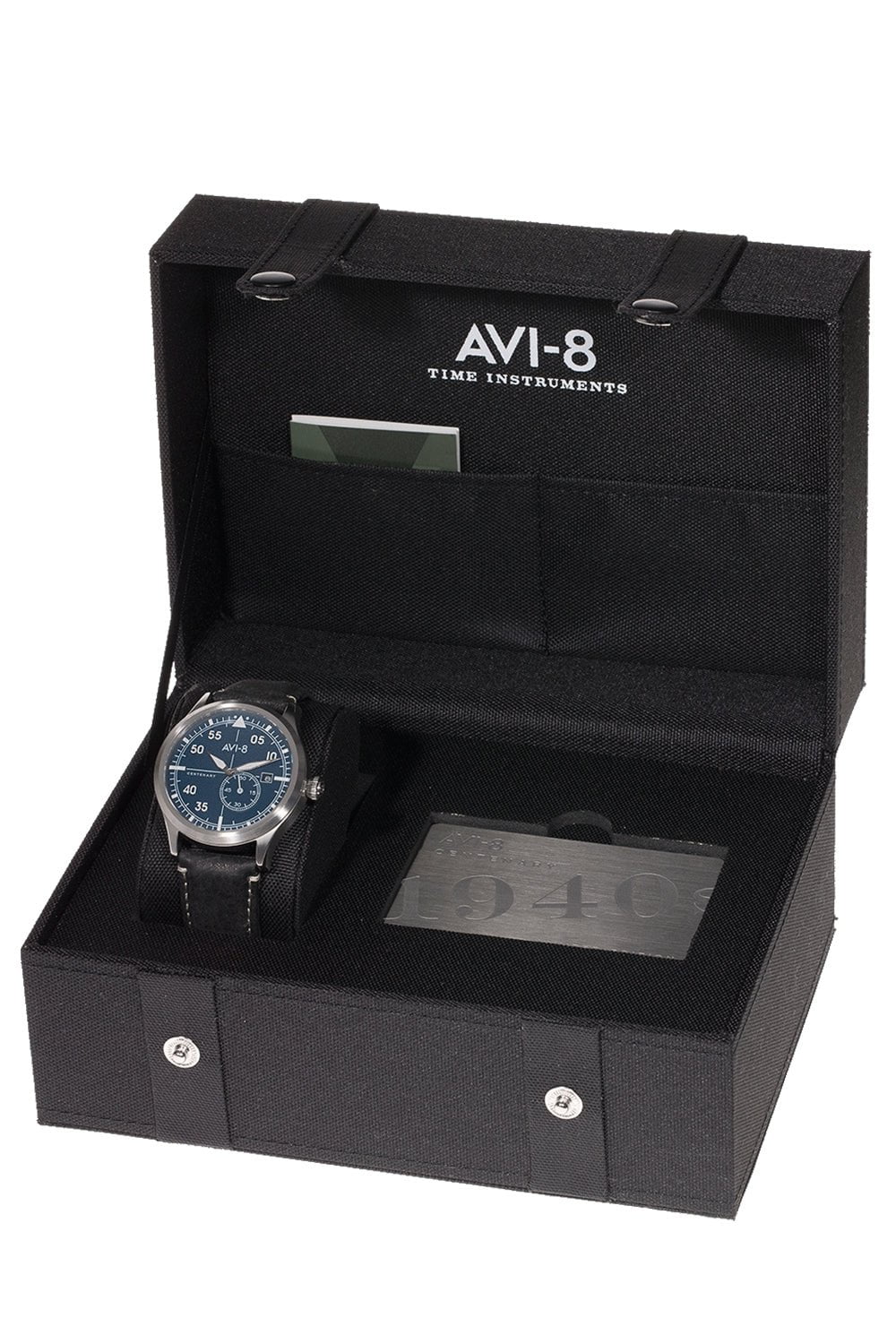 AVI-8-Black Flyboy Centenary Watch-BLACK