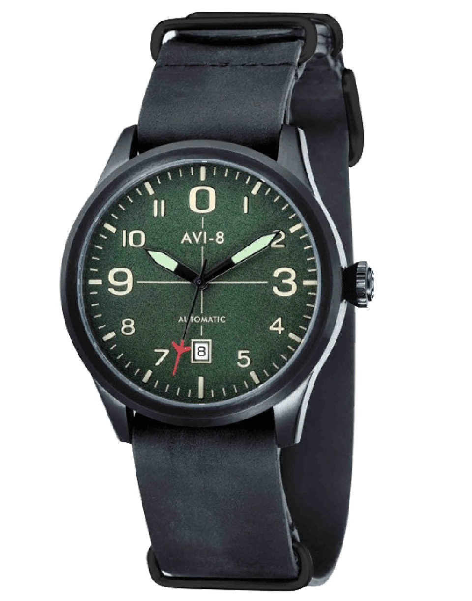 AVI-8-Flyboy Watch-BLK/GRN