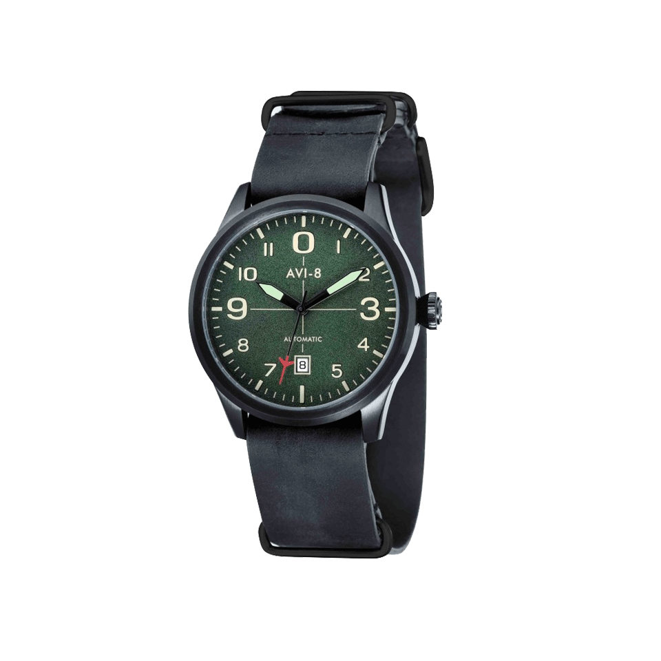 AVI-8-Flyboy Watch-BLK/GRN